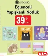 ARTİCOLO EĞLENCELİ YAPIŞKANLI NOTLUK indirimli fiyat ARTİCOLO EĞLENCELİ YAPIŞKANLI NOTLUK fiyat ve kampanya bilgisi